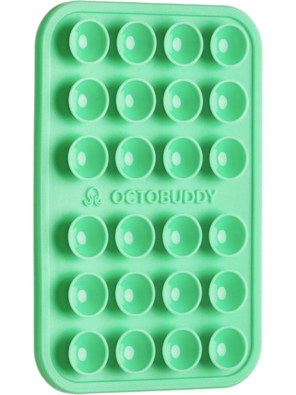 OCTOBUDDY Silicone Suction Phone Case Adhesive Mount Green Hand-Free Holder